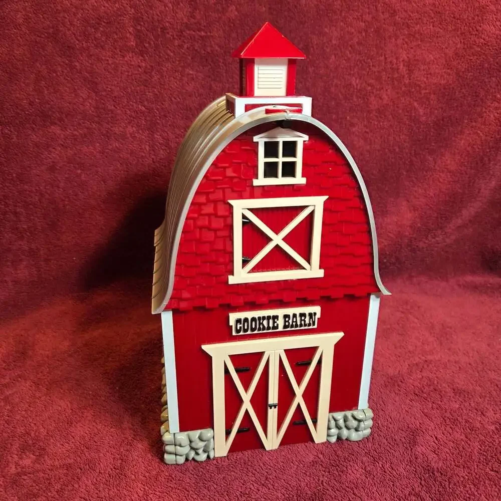 Fun-Damental Too Ltd. Original Talking Red Barn Cookie Jar Plays Green Acres